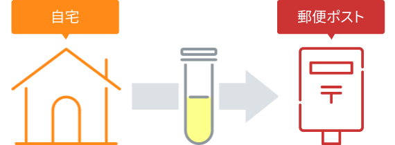 採尿キットで尿を採取