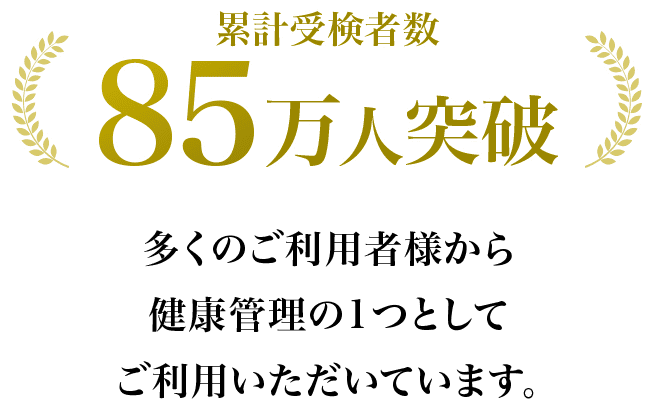 累計受験者数85万人突破 多くのご利用者様から喜びの声が届いています。